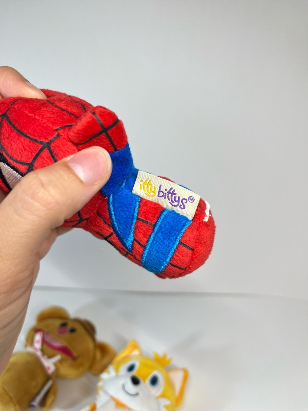 Hallmark Itty Bitty's Plush Stuffed Toy Tails Sonic Spider-Man Fozzie Muppet Lot - Picture 2 of 12